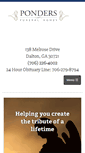 Mobile Screenshot of pondersfuneralhome.com